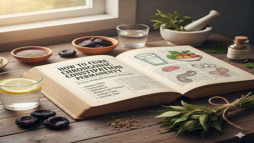 How to cure chronic constipation permanently with natural remedies and expert treatment by gastroenterologist